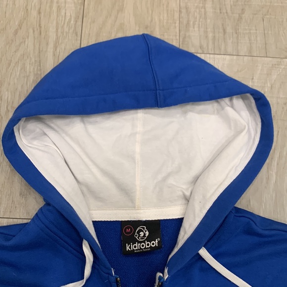 Kidrobot Blue Zipper Hoodie - Picture 7 of 11